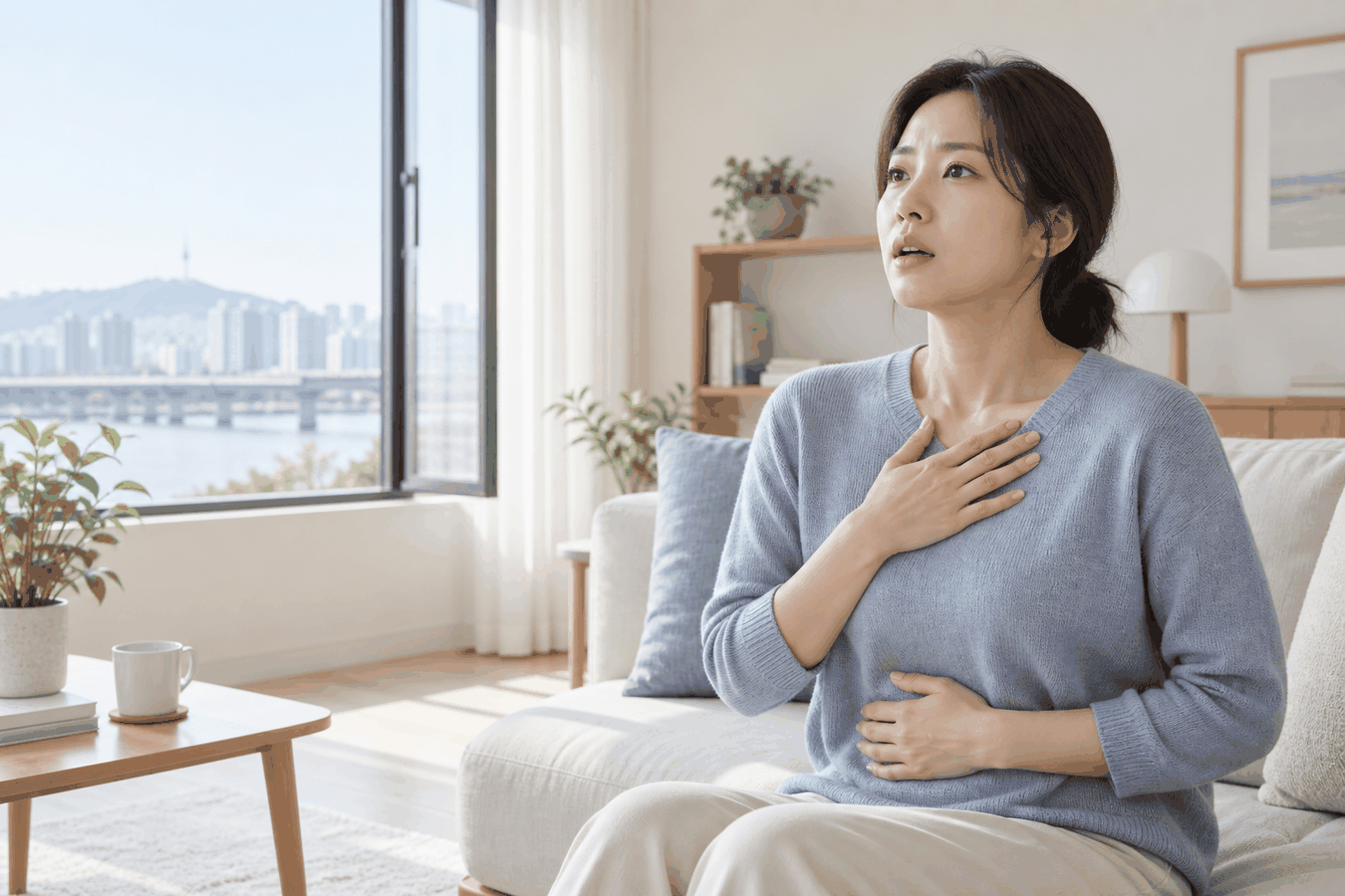 과호흡증, 숨이 차고 자꾸 크게 숨을 쉬게 된다면 건강 칼럼 대표 이미지